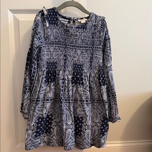 Crewcuts Blue and White Patterned Kids Dress